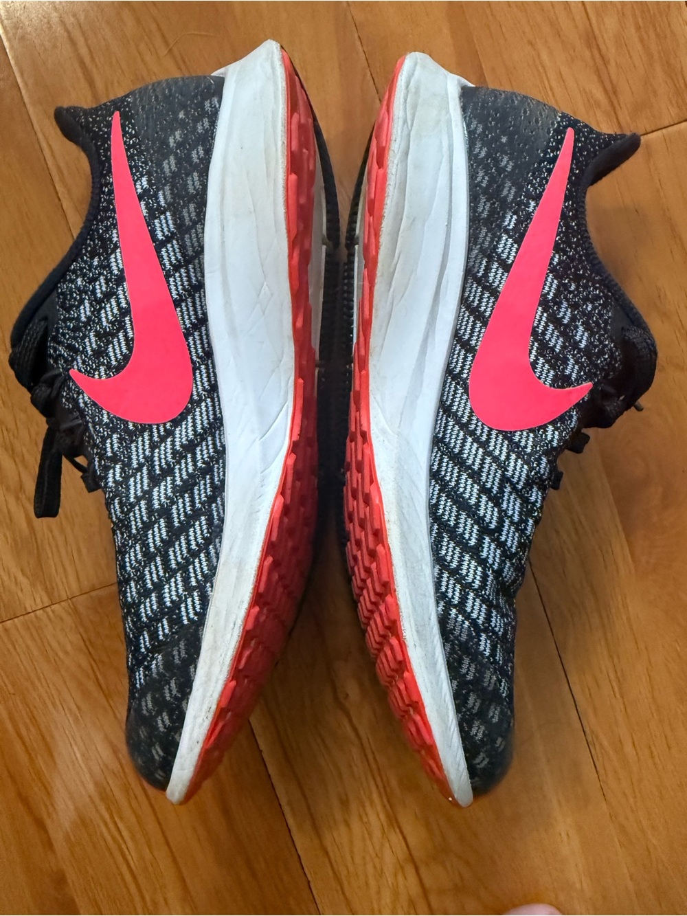 Nike Youth Pegasus Black with Swoosh 6Y